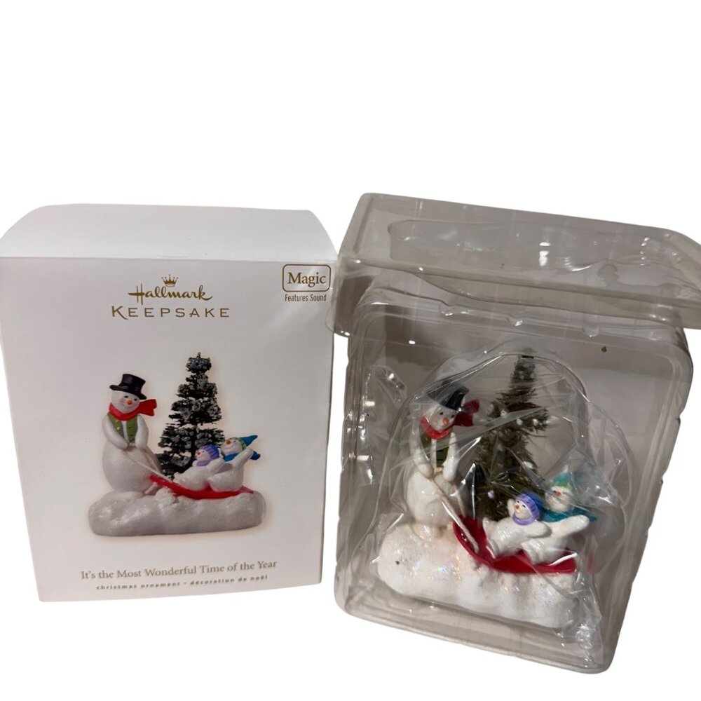 Hallmark Keepsake Christmas Ornament Collection Snowmen Bears & Santa Lot of 10 - Picture 6 of 16